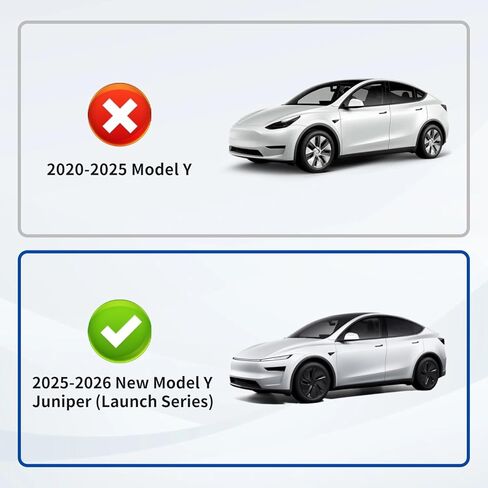 حصيرة غطاء لوحة القيادة متوافقة مع طراز Tesla Model Y Juniper 2025 2026، ملحقات حصيرة لوحة القيادة المصنوعة من الجلد السويدي بدون وهج لطراز Tesla الجديد Y Juniper (أسود) in Kuwait