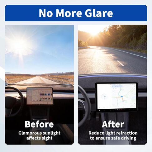 حصيرة غطاء لوحة القيادة متوافقة مع طراز Tesla Model Y Juniper 2025 2026، ملحقات حصيرة لوحة القيادة المصنوعة من الجلد السويدي بدون وهج لطراز Tesla الجديد Y Juniper (أسود) in Kuwait