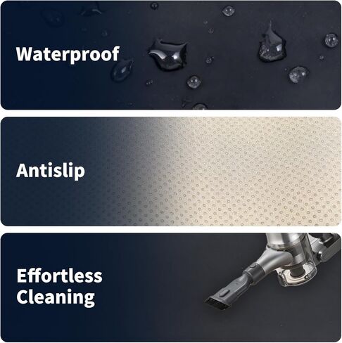 حصيرة غطاء لوحة القيادة متوافقة مع طراز Tesla Model Y Juniper 2025 2026، ملحقات حصيرة لوحة القيادة المصنوعة من الجلد السويدي بدون وهج لطراز Tesla الجديد Y Juniper (أسود) in Kuwait