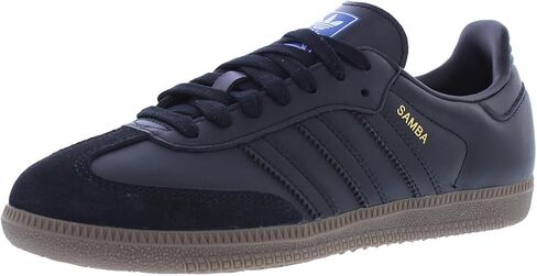 adidas Samba OG Originals Men's Samba Soccer Shoe, Triple Black, Size 11.5, Core Black/Gum in Saudi Arabia