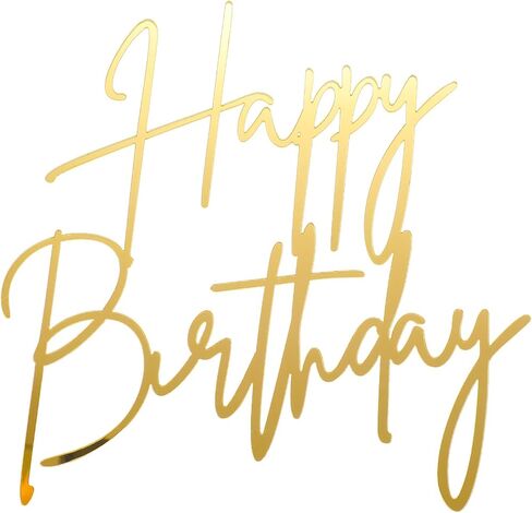 قطعة واحدة من أعلى كعكة عيد الميلاد الذهبية، مرآة من الأكريليك لتزيين الكيك، زينة لافتة عيد ميلاد سعيد لامعة لتزيين الكب كيك للذكرى السنوية، وحفلات الزفاف، ومستلزمات الحلويات والمعجنات الصغيرة in Saudi Arabia