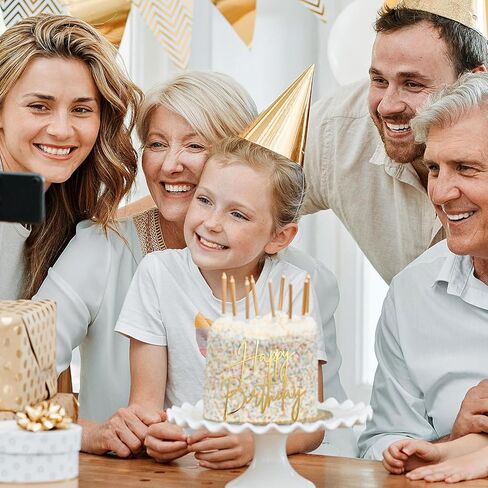 قطعة واحدة من أعلى كعكة عيد الميلاد الذهبية، مرآة من الأكريليك لتزيين الكيك، زينة لافتة عيد ميلاد سعيد لامعة لتزيين الكب كيك للذكرى السنوية، وحفلات الزفاف، ومستلزمات الحلويات والمعجنات الصغيرة in Saudi Arabia