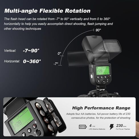 Godox TT600 HSS 1/8000s GN60 Flash Speedlite مع جهاز إرسال الزناد عن بعد Godox X2T-S، نظام X لاسلكي مدمج 2.4 جيجا متوافق مع كاميرات سوني in Kuwait