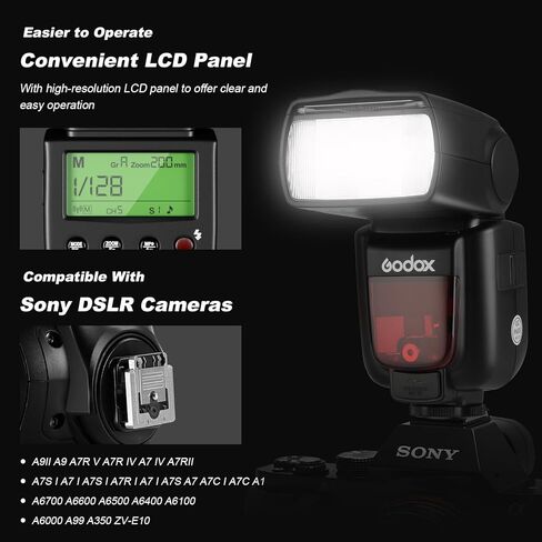 Godox TT600 HSS 1/8000s GN60 Flash Speedlite مع جهاز إرسال الزناد عن بعد Godox X2T-S، نظام X لاسلكي مدمج 2.4 جيجا متوافق مع كاميرات سوني in Kuwait