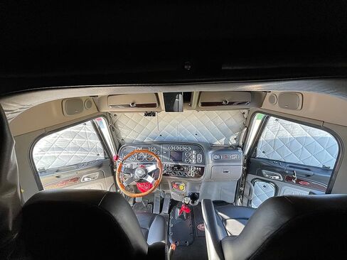 Insulated Blackout Window Covers by ZenEclipse® (1341 Series) Fits Peterbilt 388/389/386 All Years & 2005-2007 Peterbilt 379 Solid Door Windows(Includes Passenger Door Blind Spot Window Cover) in Saudi Arabia