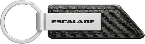 iPick Image for Cadillac Escalade Carbon Fiber Texture PU Leather Key Chain Keychain, Official Licensed in Saudi Arabia