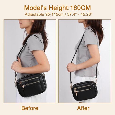 uxcell Leather Strap Kit, 95-115cm Crossbody Adjustable Leather Shoulder Strap Conversion Kit for Mini Pouch Handbags Purse Straps Crossbody, Pink in Saudi Arabia