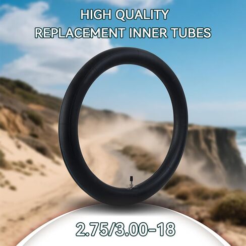 2 حزمة 3.00-18 الأنابيب الداخلية 80/100-18 أنبوب الدراجات الترابية مع TR4 صمام مستقيم الجذعية ل 80/90-18 80/100-18 90/90-18 2.75/3.00-18 دراجة نارية على الطرق الوعرة الدراجة الترابية in Kuwait