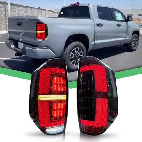 مصابيح خلفية LED من Letsdate لسيارة Toyota Tundra 2014-2021، مجموعة المصابيح الخلفية لسيارة Tundra SR/ SR5/ Limited/Platinum/1794/TRD Pro مع إشارة انعطاف تسلسلية، التوصيل والتشغيل (التوصيل والتشغيل، زوج واحد) in Saudi Arabia