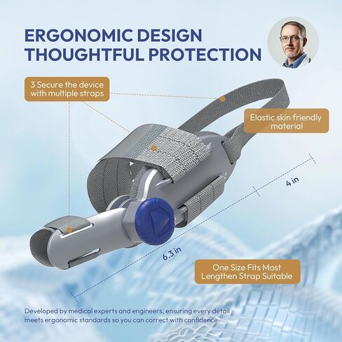 مصحح الورم للنساء والرجال عند إصبع القدم الكبير، جبيرة ورم قابلة للتعديل لتخفيف الورم، أداة فرد العظام لأصابع القدم مع حزام كعب مضاد للانزلاق ووسادة من السيليكون، مناسبة للقدم اليسرى واليمنى (1، رمادي) in Kuwait