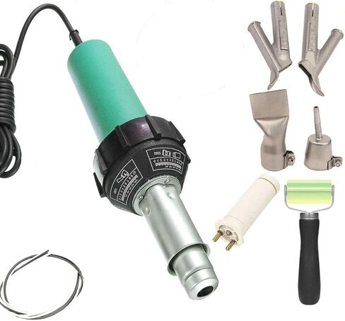 Beyondlife 1600W Plastic Welding Kit Hot Air Welder Heating Gun PVC Vinyl Rod Welding Hot Gas Pistol Tool, with Various Welding Nozzles, Handheld Floor Groover in Saudi Arabia