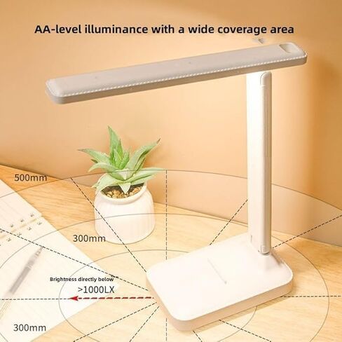 مصباح مكتب LED للمكتب والمنزل، مصباح قراءة قابل للطي والمحمول، شريط إضاءة مكتب صغير LED، 3 سطوع in Saudi Arabia