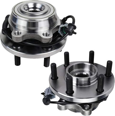 515065 Pair 2 Front Wheel Bearing and Hub Assembly for 4WD 2005-2019 Nissan Frontier, 2005-2012 Pathfinder, 2005-2015 Xterra, 2009-2012 Suzuki Equator in Kuwait