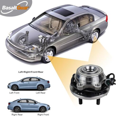 515065 Pair 2 Front Wheel Bearing and Hub Assembly for 4WD 2005-2019 Nissan Frontier, 2005-2012 Pathfinder, 2005-2015 Xterra, 2009-2012 Suzuki Equator in Kuwait