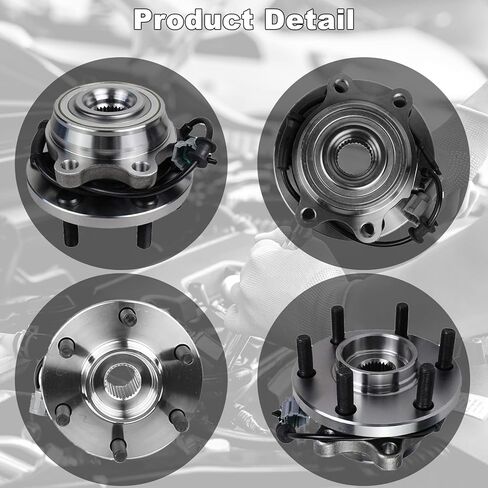 515065 Pair 2 Front Wheel Bearing and Hub Assembly for 4WD 2005-2019 Nissan Frontier, 2005-2012 Pathfinder, 2005-2015 Xterra, 2009-2012 Suzuki Equator in Kuwait