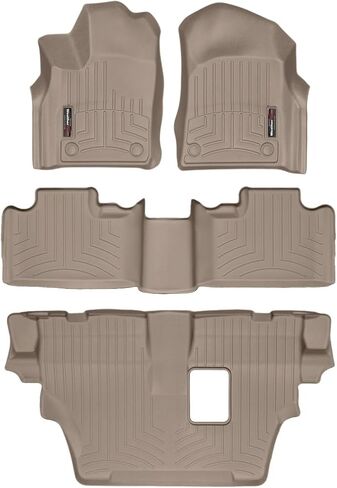 Weathertech Custom Fit FloorLiners for Dodge Durango, Durango, Full Set (449301-44324-2-3), Black in Saudi Arabia