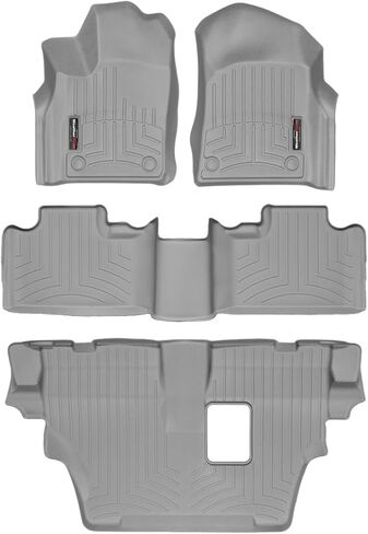 Weathertech Custom Fit FloorLiners for Dodge Durango, Durango, Full Set (449301-44324-2-3), Black in Saudi Arabia