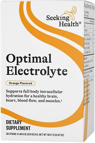 Seeking Health Optimal Electrolyte Powder, Unflavored, Healthy Energy and Endurance Support, Promotes Hydration and Healthy Muscles, Vegan and Vegetarian (30 Servings)* in Kuwait