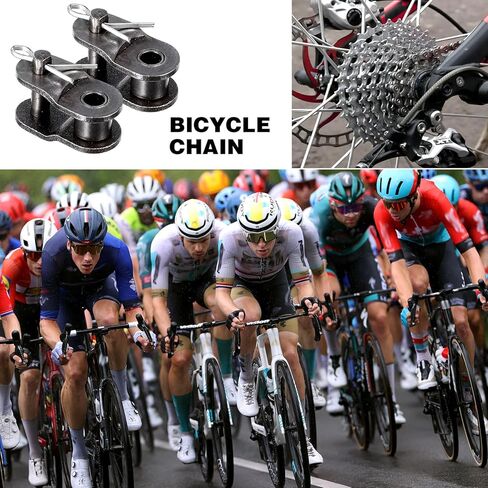 5 Pcs 420 Chain Roller, Manganese Steel 420 Chain Offset Link Half Link Chains Standard Master Roller Connector Split Links for Most Motorcycle Bicycle Machine Chains Installation in Saudi Arabia