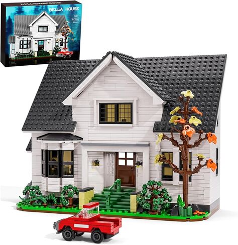 Bella House Building Block Set Romance Film Architecture Fans Kit Compatible with Lego, Creative Collectible Gift for Adult 18+ Valentine Halloween Christmas (1224 Pcs) in Saudi Arabia