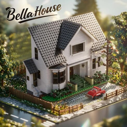 Bella House Building Block Set Romance Film Architecture Fans Kit Compatible with Lego, Creative Collectible Gift for Adult 18+ Valentine Halloween Christmas (1224 Pcs) in Saudi Arabia