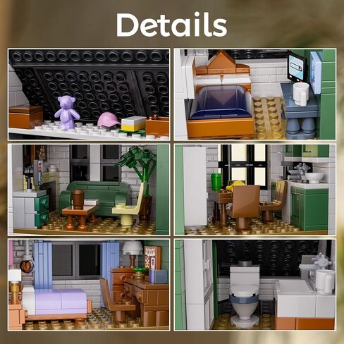 Bella House Building Block Set Romance Film Architecture Fans Kit Compatible with Lego, Creative Collectible Gift for Adult 18+ Valentine Halloween Christmas (1224 Pcs) in Saudi Arabia