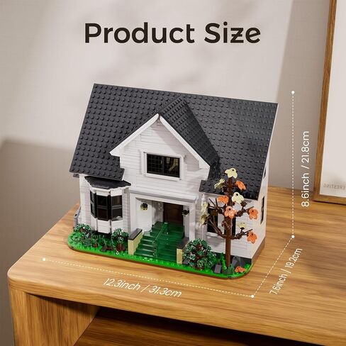 Bella House Building Block Set Romance Film Architecture Fans Kit Compatible with Lego, Creative Collectible Gift for Adult 18+ Valentine Halloween Christmas (1224 Pcs) in Saudi Arabia
