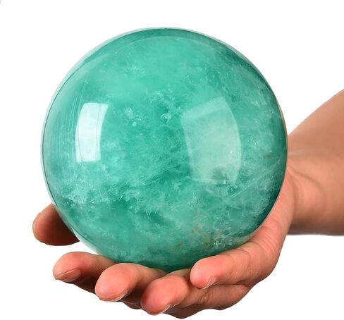 Large Rose Quartz Crystal Sphere Natural Pink Healing Crystal Ball with Stand Meditation Decorative Balls Home Decor 100-110mm/3.9-4.3" in Kuwait