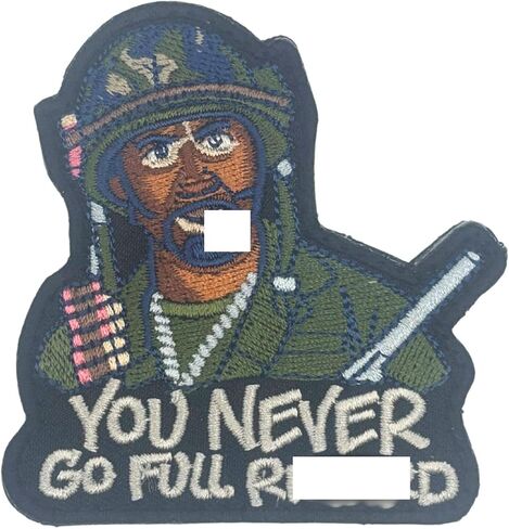 Never Go Full Humor Funny Inspired Embroidery Tactical Patch (Hook Fastener - 3.0 inch -MP1) in Saudi Arabia