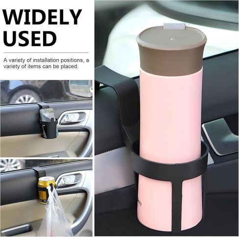 2 PCS Car Cup Holder, Portable Auto Drink Holder Expander, Anti-slip Vehicle Beverage & Cup Storage, Universal for Most Cars (Black #12) in Saudi Arabia