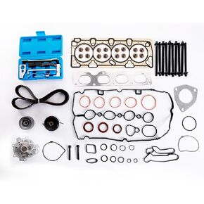 PHILTOP Head Gasket Set Timing Belt Kit Water Pump Cam Timing Tool Kit Compatible with Chevy Cruze 2011-2015, Sonic 2012-2018, Cruze Limited 2016 1.8L L4 DOHC 16v, OE# HS26516PT-1, TCKWP338, 24422964 in Saudi Arabia