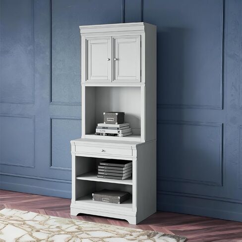 Signature Design by Ashley Janismore Traditional Home Office Credenza or 2 Adjustable Open Shelving Storage, Brown in Saudi Arabia
