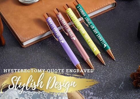 InnoBeta Llama Gifts for Women Teen Girls, Ballpoint Pen Set of 4, Gift Ideas for Alpaca Lovers in Kuwait