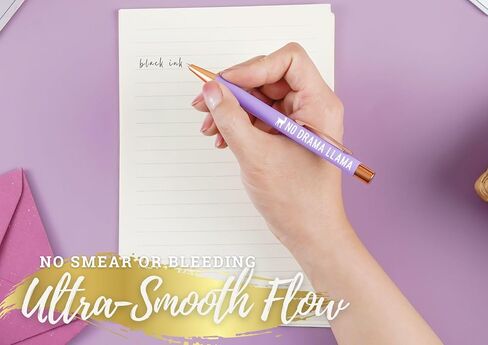 InnoBeta Llama Gifts for Women Teen Girls, Ballpoint Pen Set of 4, Gift Ideas for Alpaca Lovers in Kuwait
