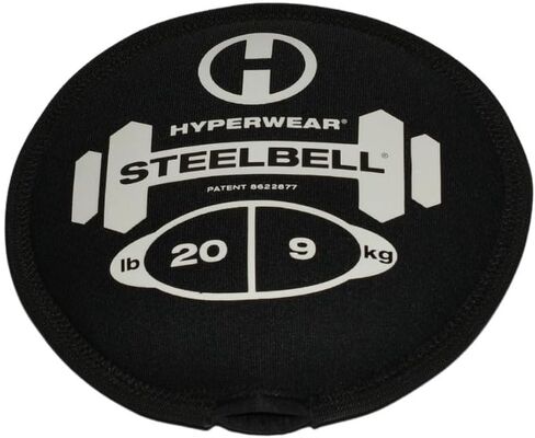 Hyperwear SteelBell - Hyper Flex 4-Way Stretch Neoprene, Patented No-Leak Slam Ball Kettlebell Strength Training - Sustainably Sourced USA Steel Shot in Saudi Arabia