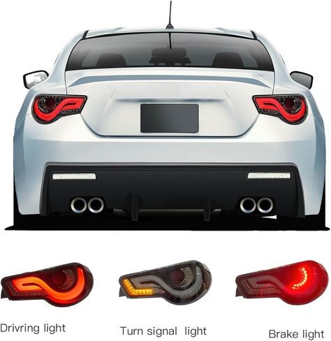 مجموعة الأضواء الخلفية لتويوتا 86 FRS 2012-2020 ، سوبارو BRZ 2012-2020 المصابيح الخلفية FRS 2013-2016 المصابيح الخلفية مع مصابيح خلفية لإشارة الانعطاف DRL in Saudi Arabia