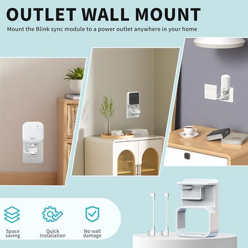 Camera Mount for Blink Outdoor 4 (4th Gen) and Blink Outdoor (3rd Gen), 5 Pack Weatherproof Protective Housing and 360 Degree Adjustable Mount with Sync Module 2 Mount in Kuwait