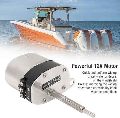 Windshield Wiper Motor Kit, Powerful 12V Electric Motor 105° Rotating Universal for Tractor Fishing Boat ATV UTV in Saudi Arabia
