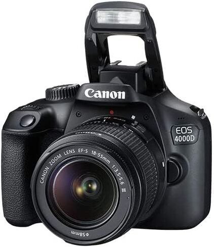 كاميرا EOS Rebel T100 (EOS 4000D) DSLR مع عدسة تكبير DC III مقاس 18-55 مم مع حزمة Pixibytes Deluxe (متجددة) in Kuwait