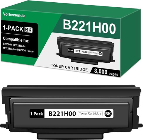 خرطوشة حبر سوداء B221H00 مع شريحة متوافقة مع طابعات سلسلة Lexmark B2236dw MB2236adw MB2236adwe MB2236i (عبوة واحدة، 3000 صفحة) in Kuwait