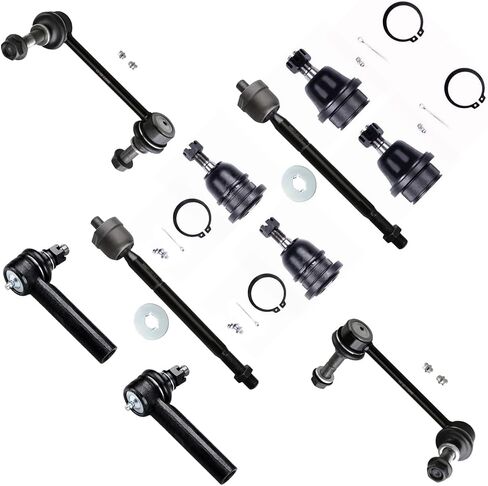 SCITOO 10pcs Front Suspension Kit Inner Outer Tie Rod End Sway Bar Link Lower Upper Ball Joint Fit 2005-2015 For Toyota For Tacoma 4WD/RWD 2016-2018 For Toyota For Tacoma ALL Models in Saudi Arabia