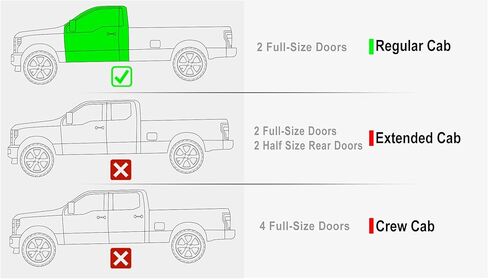 APS الفولاذ المقاوم للصدأ 6.5 بوصة Nerf Bars Pocket Steps Square Tube Rocker Guards متوافق مع Ford F150 الكابينة العادية و17-26 F250 15-26 in Saudi Arabia