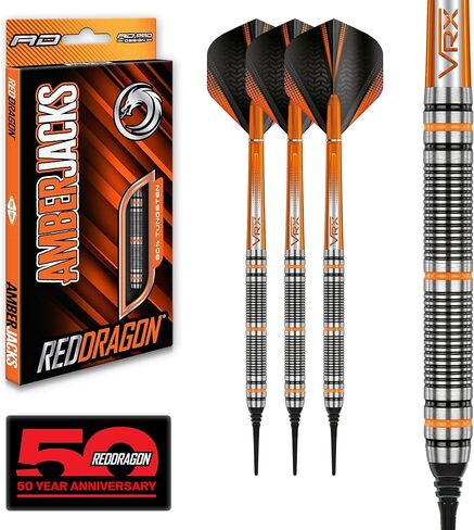 RED DRAGON Amberjack 18 Softip professional 18 Gram Dart Set with Flights and Shafts in Saudi Arabia