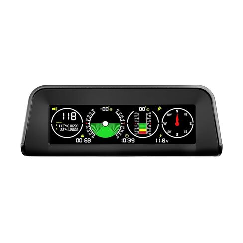 X50 Car Inclinometer for Off-Road Driving, Multi-Functional Digital Dashboard Slope Meter, 6-Axis Gyroscope, Two Alarm Modes, City/Off-Road Mode & Voltmeter for SUV, Trucks, ATV in Saudi Arabia