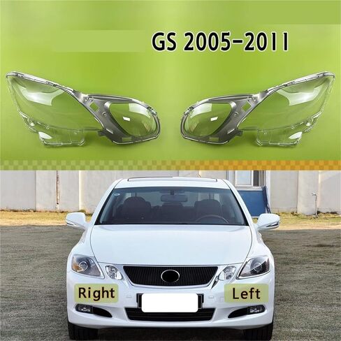 Transparent Headlamp Cover Lampshade Shell Compatible For Lexus GS GS300 GS430 GS450h GS460 2005 2006 2007 2008 2009 2010 2011(Right) in Kuwait