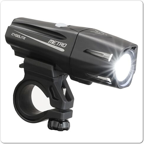 CYGOLITE Metro– 550 Lumen Bike Light– 4 Night Modes & Daytime Flash Mode– Compact & Durable– IP67 Waterproof– Secured Hard Mount– USB Rechargeable Headlight– for Road & Commuter Bicycles in Saudi Arabia