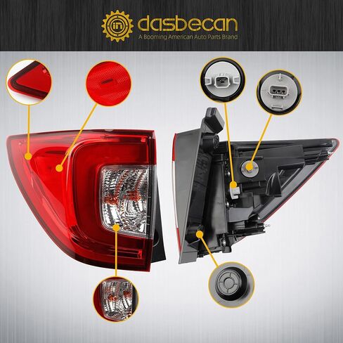 Dasbecan Tail Light Assembly LED Compatible With 2019-2022 Honda Pilot Rear Lamp Right Passenger Side 33500TG7A11 in Saudi Arabia