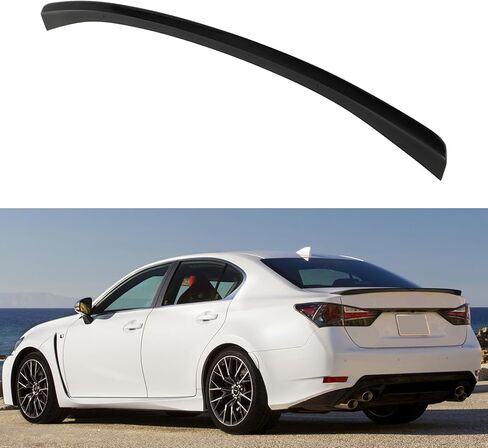 cciyu Rear Trunk Lip Spoiler Wing Fits for 2016-2020 For Lexus For GS F,2016-2017 For Lexus For GS200t,2013-2020 For Lexus For GS350 Racing Trunk Spoiler(ABS Glossy Black) in Saudi Arabia