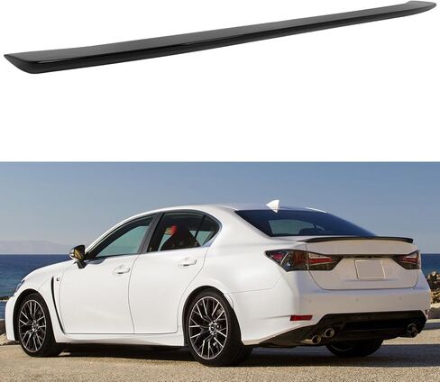 cciyu Rear Trunk Lip Spoiler Wing Fits for 2016-2020 For Lexus For GS F,2016-2017 For Lexus For GS200t,2013-2020 For Lexus For GS350 Racing Trunk Spoiler(ABS Glossy Black) in Saudi Arabia