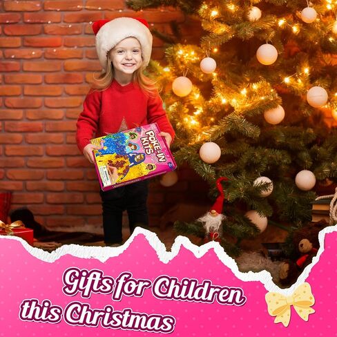 ZUNIRA Poke-in Kits Dream Princess, Mess-Free Creative Activity for Girls & Boys, Great for Pretend Play, DIY Art Craft Set, Christmas Gifts for Kids Ages 3, 4, 5, 6, 7, 8, 9 in Saudi Arabia
